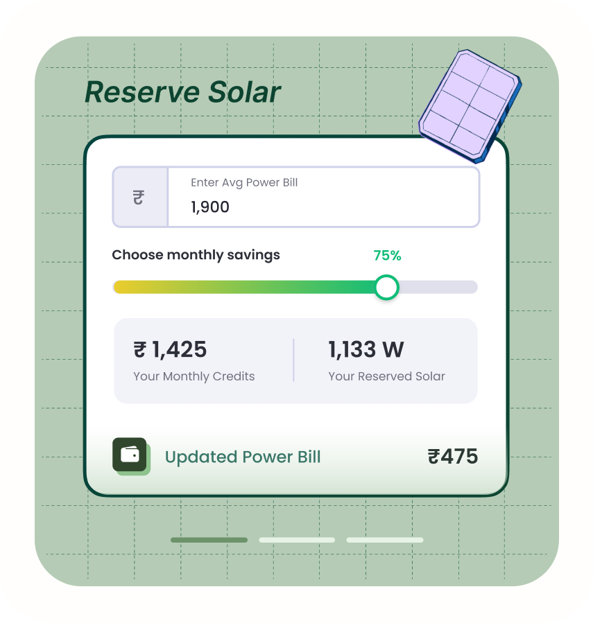 reserve solar